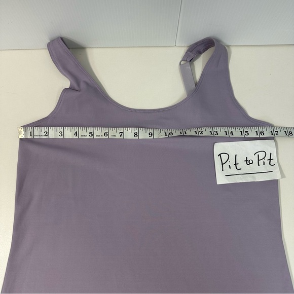 CHICO'S Sleeveless Tank Top Lilac Nylon Spandex Stretch Chico's 1 / US M Adj. - Picture 5 of 7